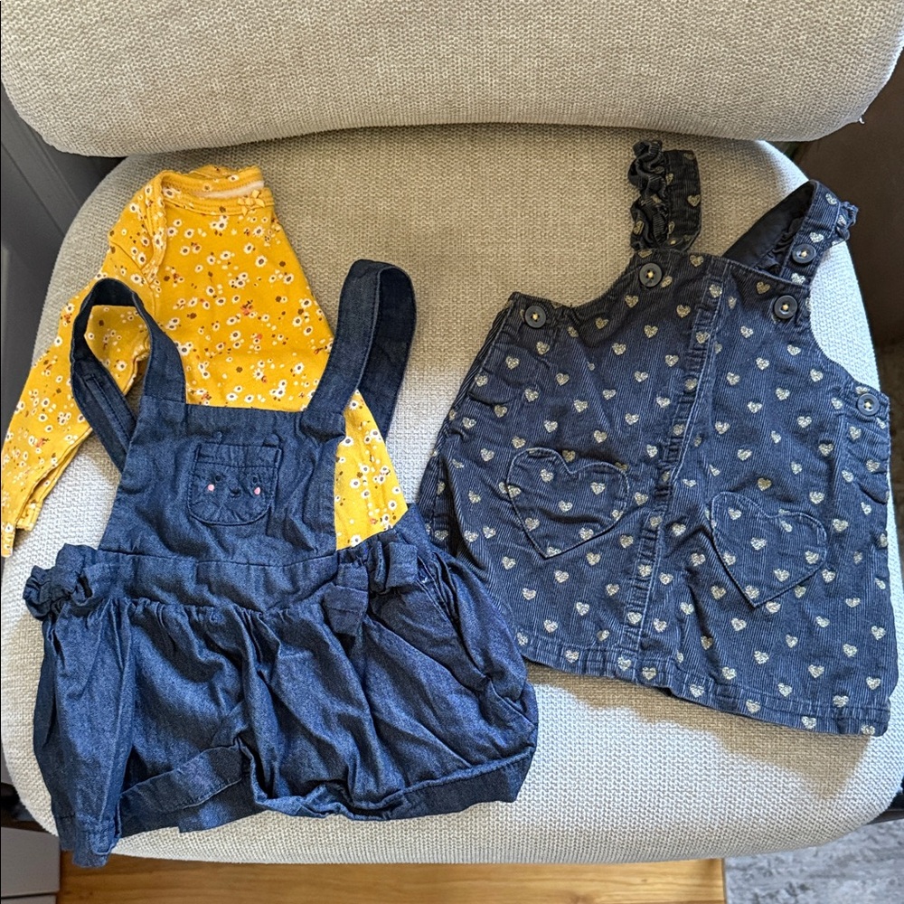 2 Carter's Baby Jumpers- Size 3 months